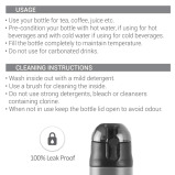 Milton New Crown 900 Thermosteel Hot or Cold Water Bottle, 750 ml, Green - 5 miniature