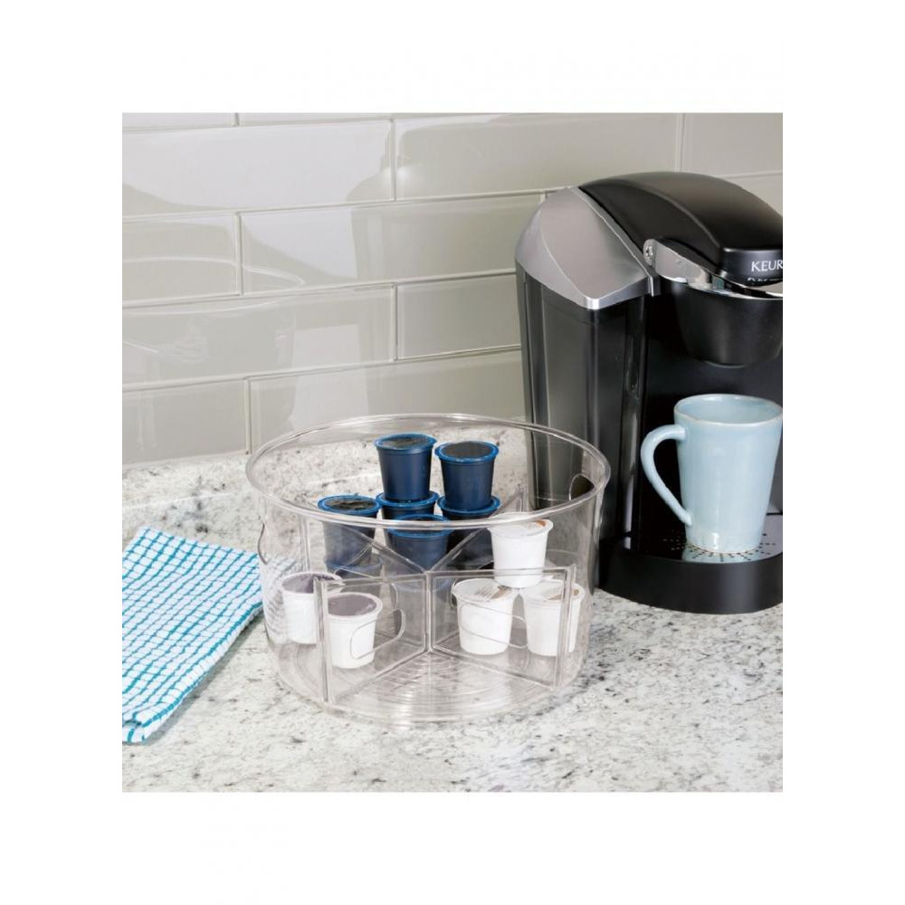 Interdesign Linus Customizable Turntable 10.5 x 10.5 x 6.4 inch Clear - 3