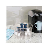 Interdesign Linus Customizable Turntable 10.5 x 10.5 x 6.4 inch Clear - 3 miniature