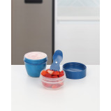 Sistema Snack Capsule TO GO 515ml (Blue):  Easy to Carry \& Store - Leakproof \& Portable Snacks On-the-Go - (BPA-Free) - 2 miniature