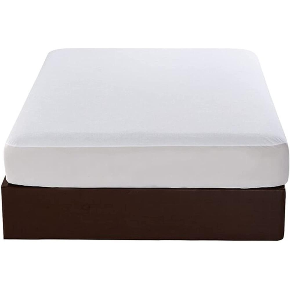 Princess / Mattress protector, 100% cotton terry, 120 gsm waterproof, Single, White, 90 x 190 cm - 2