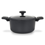 Fissman Stockpot Titanium Pro 20cm/2.7LTR with Glass Lid with Cast Aluminum and Non- Stick Coating - 7 miniature