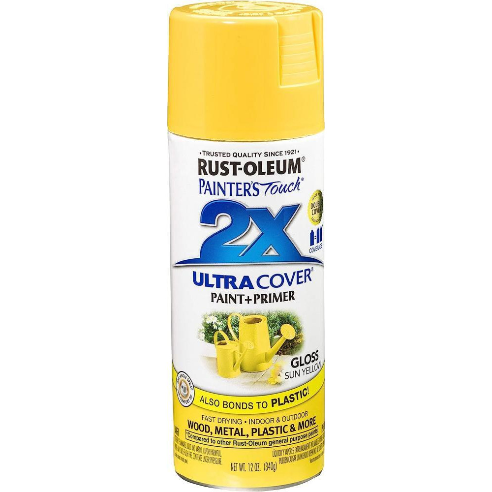 RustOleum PT 2X Ultra Cover Gloss Sun Yel 12Oz - 1