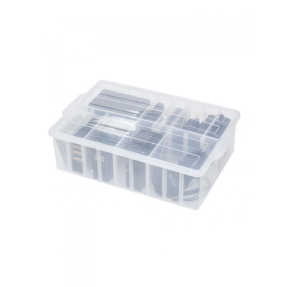 Pearl Life Craft and Media Organizer Box, Translucent - 2