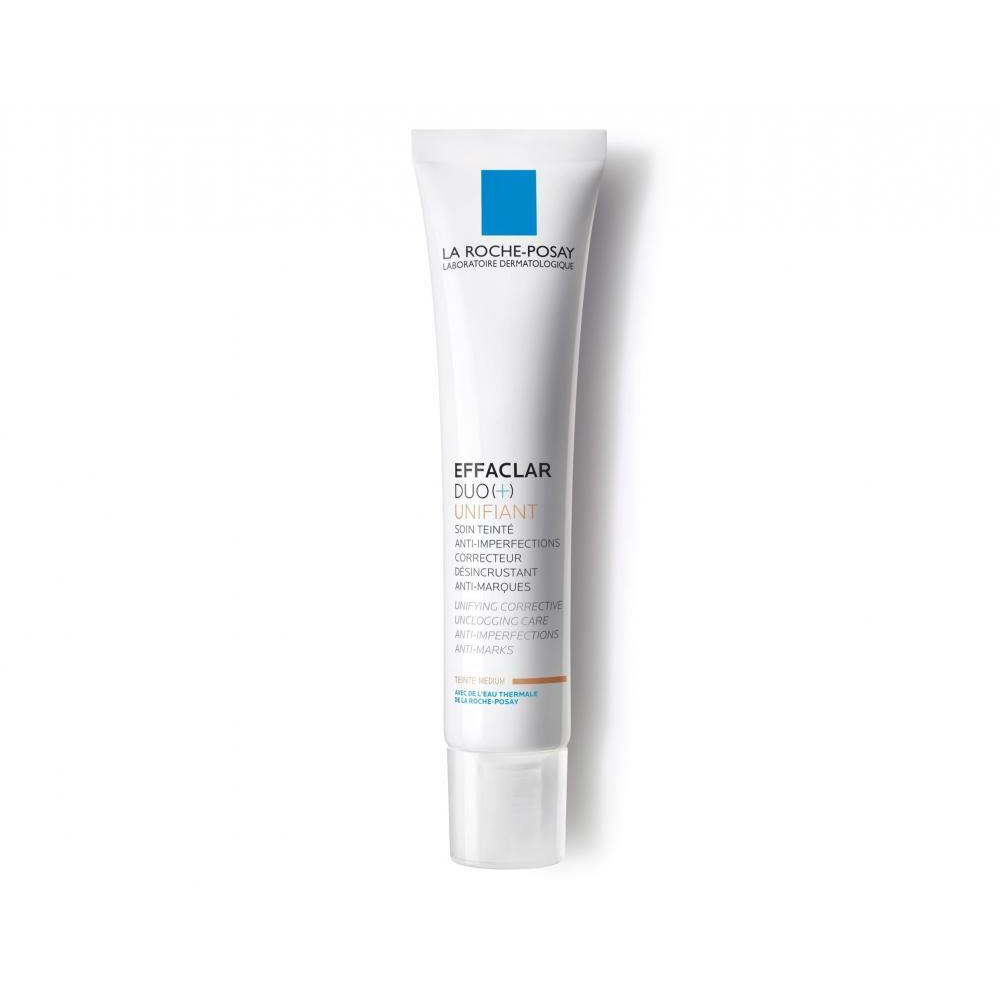 LA ROCHE-POSAY / Крем-гель, Effaclar duo+ unifiant, Medium, Корректирующий тонирующий уход, 1,35 унции (40 мл) - 2