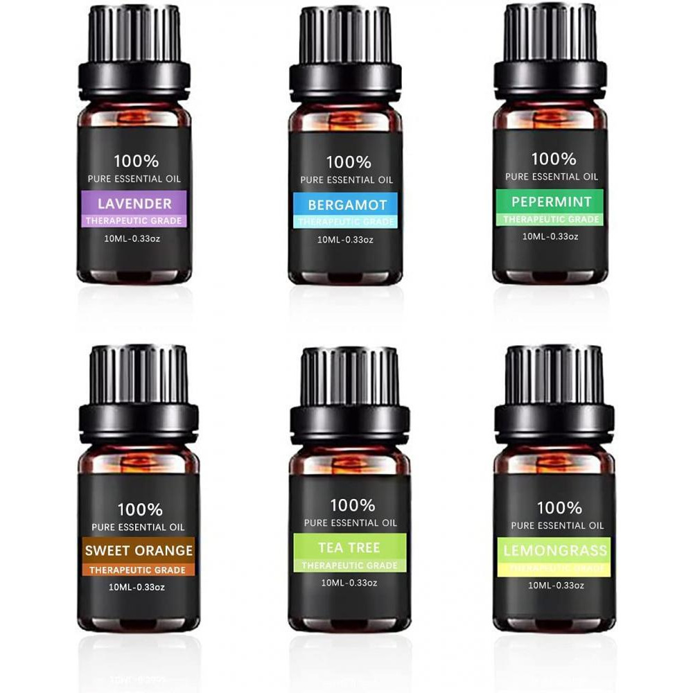 Wasserstein Oils / Essential oils, 100% pure therapeutic grade oils kit- top 6 aromatherapy oils gift set, 6x10 ml - 2