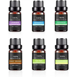 Wasserstein Oils / Essential oils, 100% pure therapeutic grade oils kit- top 6 aromatherapy oils gift set, 6x10 ml - 2 miniature