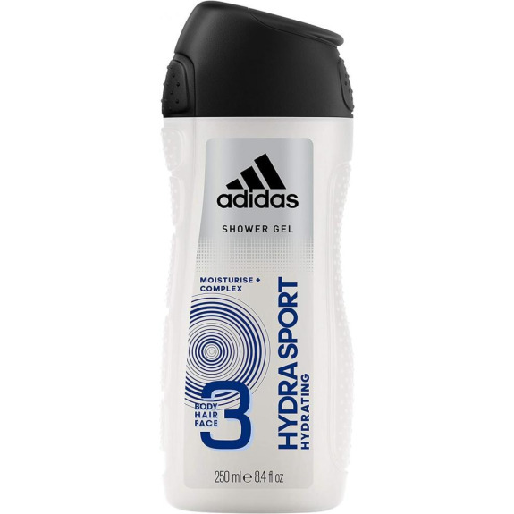 Adidas, Shower gel, Hydra Sport 3 in 1, 8.4 fl. oz (250ml)