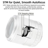 VILTROX 33mm F1.4 M STM Auto Focus APS-C Prime Lens for Canon EF-M Mount Mirrorless Camera EOS M3 M5 M6 M6II M10 M100 M200,Silver - 6 miniature