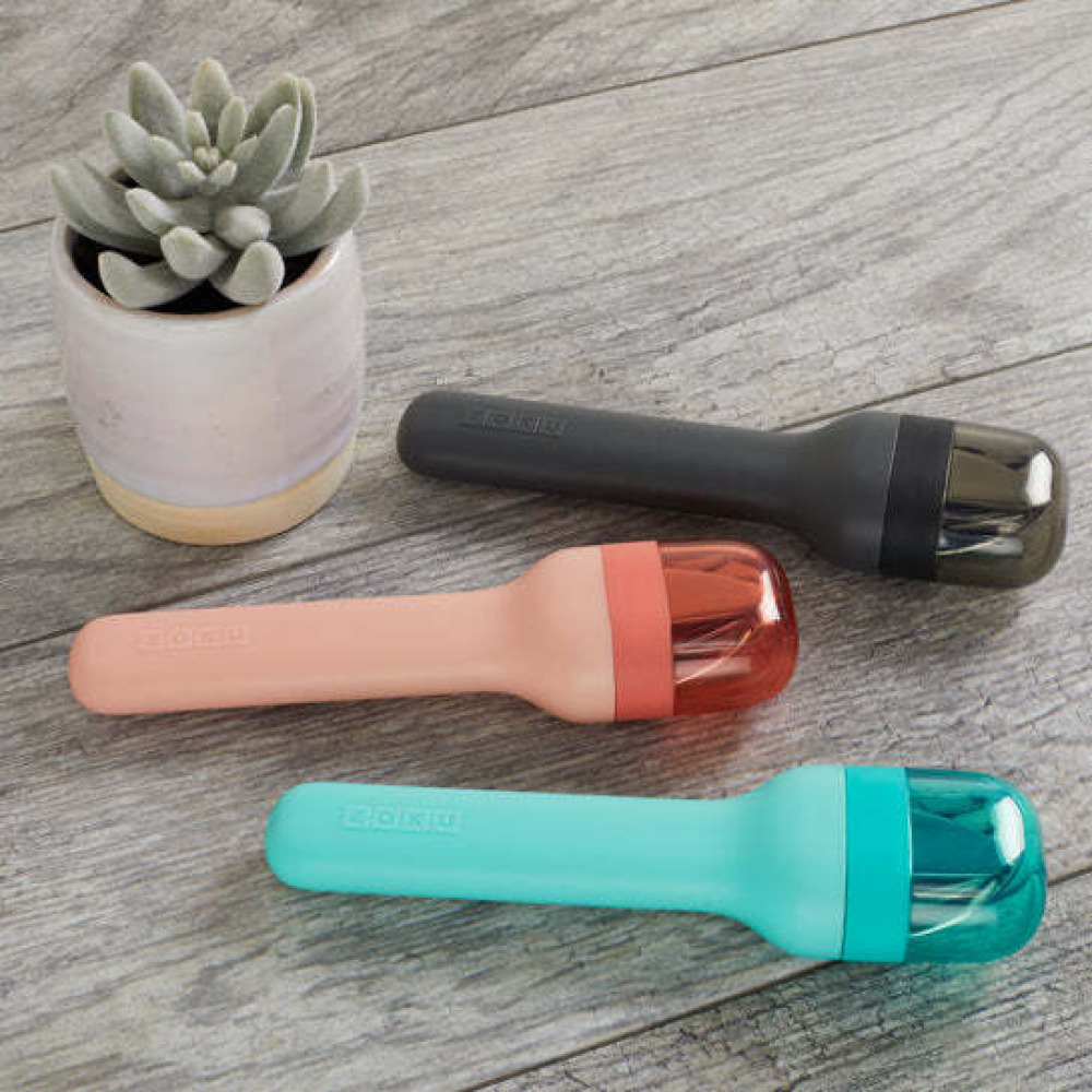 Zoku Pocket Neatly Nesting Set of 3 Utensils has a Spoon, Fork and Knife, Charcoal - 7
