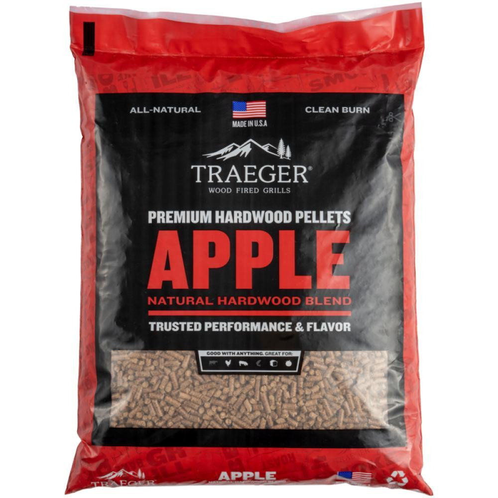 Traeger Apple Bbq Wood Pellets 20Lb Bag - 1