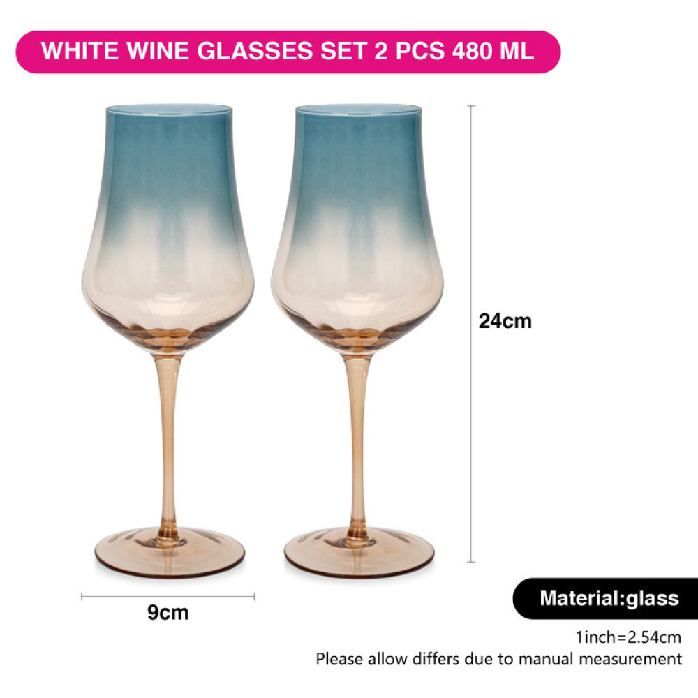 Fissman 2-Piece White Wine Glasses 480ml Glass - 3