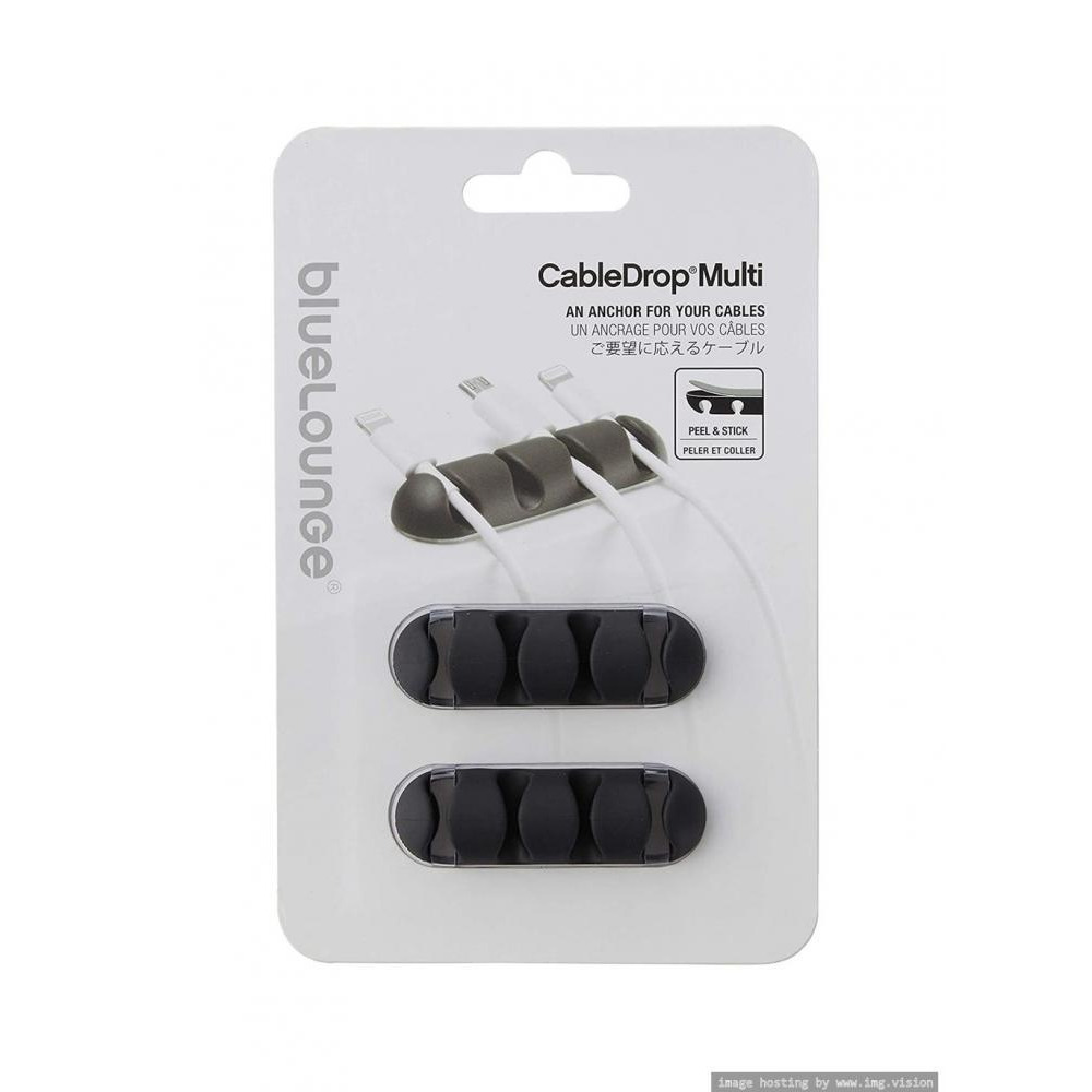 Bluelounge Cable Drop Multi Cable Connector Black - 2