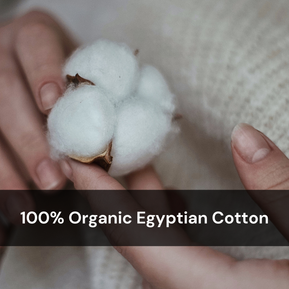 Hooded Towel Under the Nile, Organic Baby Grey Deluxe  - 8