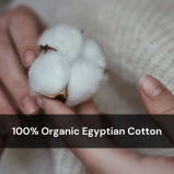 Hooded Towel Under the Nile, Organic Baby Grey Deluxe  - 8 miniature