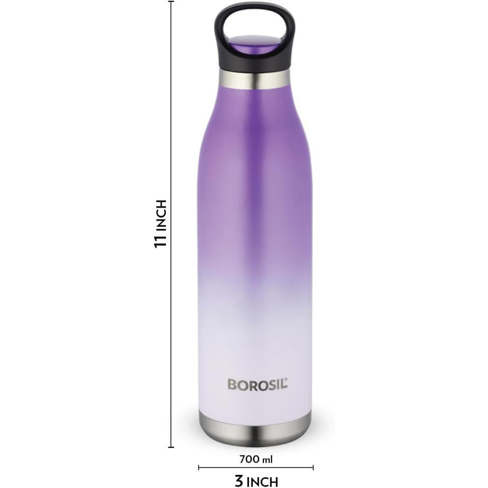 زجاجة مياه معزولة، 750 مل، بنفسجي - 2