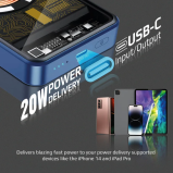 باور بانك لاسلكي شفاف من بروميت ماج سيف، 10000 مللي أمبير/ساعة، منفذ Usb 15 وات، حماية من الشحن الزائد 20 وات، مناسب لأجهزة آيفون 14 وآيباد إير وجالاك - 4 miniature