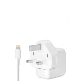 Nyork Universal Single Port Adapter UK Wall Charger, 2.1A with Lightning to USB Charge Cable, White NYH-211 - 1 miniature