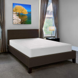 Princess / Mattress protector, 100% cotton terry, 120 gsm waterproof, Single, White, 90 x 190 cm - 5 miniature