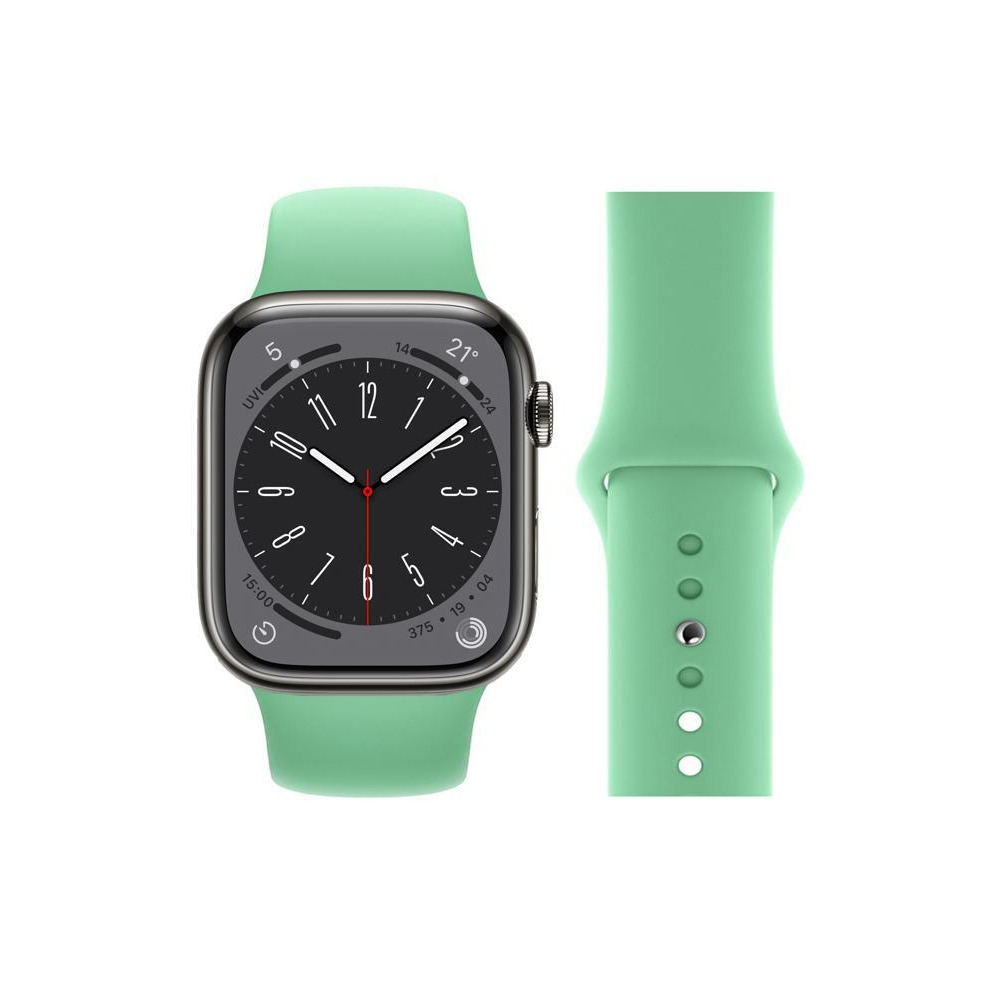 Perfii Solid Silicone Replacement Band for Apple Watch 49, 45, 44, 42 mm Series Ultra 8/7/6/5/4 SE - 1