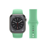 Perfii Solid Silicone Replacement Band for Apple Watch 49, 45, 44, 42 mm Series Ultra 8/7/6/5/4 SE - 1 miniature