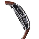 Digital Watch Al Fajr Men's Water Resistant Leather WS-06L - 30 mm - Brown - 3 miniature