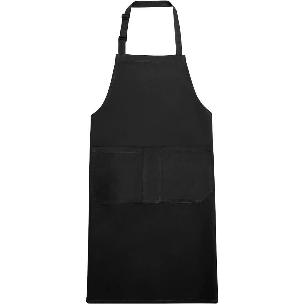YISK Store / Apron, With 2 Pockets, Black - 1