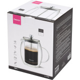 Fissman 1-Liter French Press Coffee Maker, Double Wall Borosilicate Glass BPA Free - 7 miniature