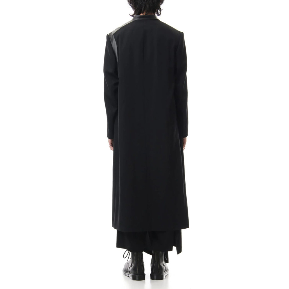 سترة سوداء مملوكة مسبقًا بدون ياقة 3 JP - 2