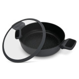 Fissman Shallow Casserole Titanium Pro 28cm/4.3LTR with Cast Aluminum and Non- Stick Coating - 3 miniature