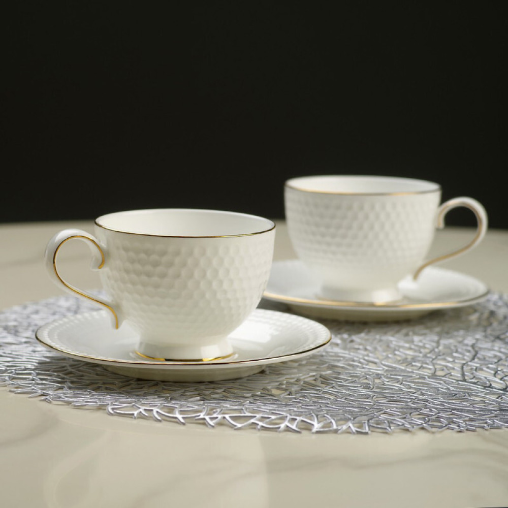 Fissman 2-Piece Cup and Saucer 200ml, Noemi Series - 7