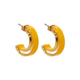 ACCENT حلقات الأقراط مع طلاء المينا - 1 miniature