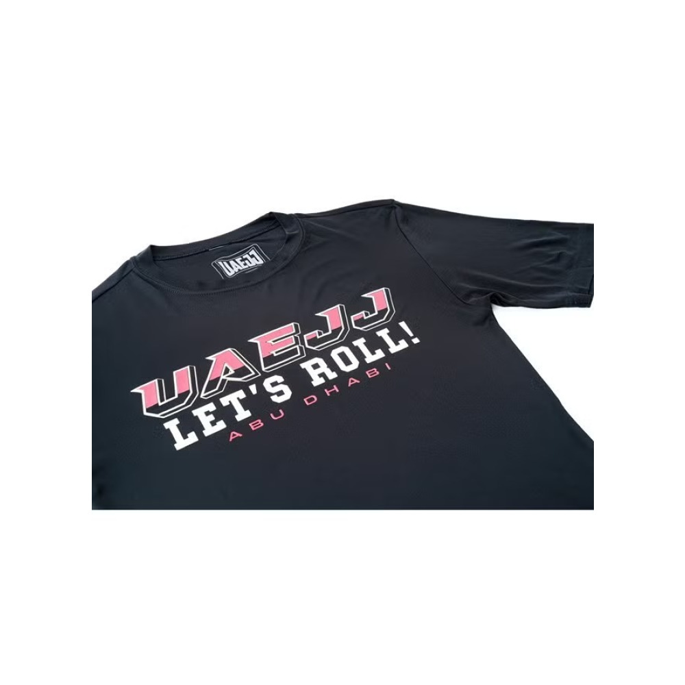 UAEJJ Jiu Jitsu Lets Roll تي شيرت للرجال والنساء، مقاس xs - 4