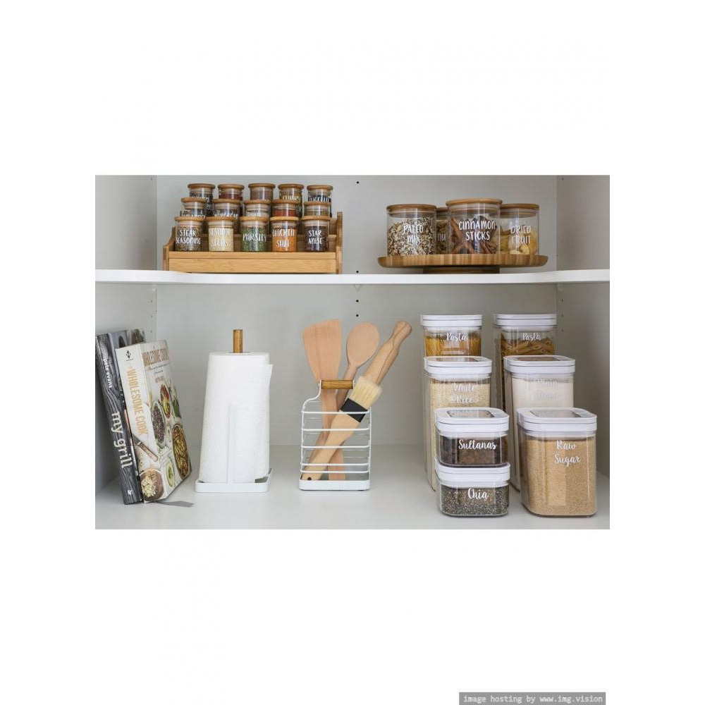 Little Storage White Flip Canister Value Pack 4 Pieces - 2