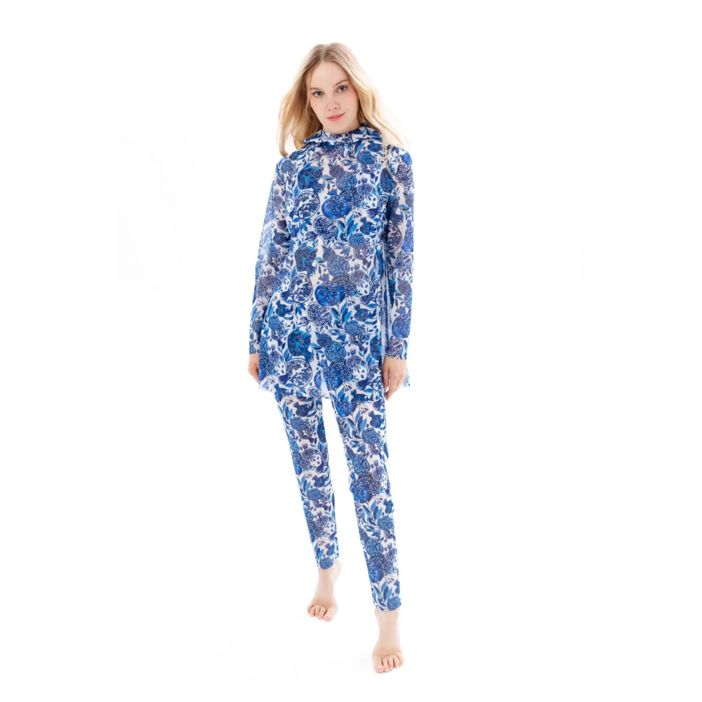 Burkini with hood Pomegranate Blue (M) - 1