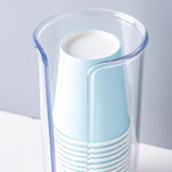 iDesign Clarity Disposable Cup Dispenser, Clear - 7 miniature