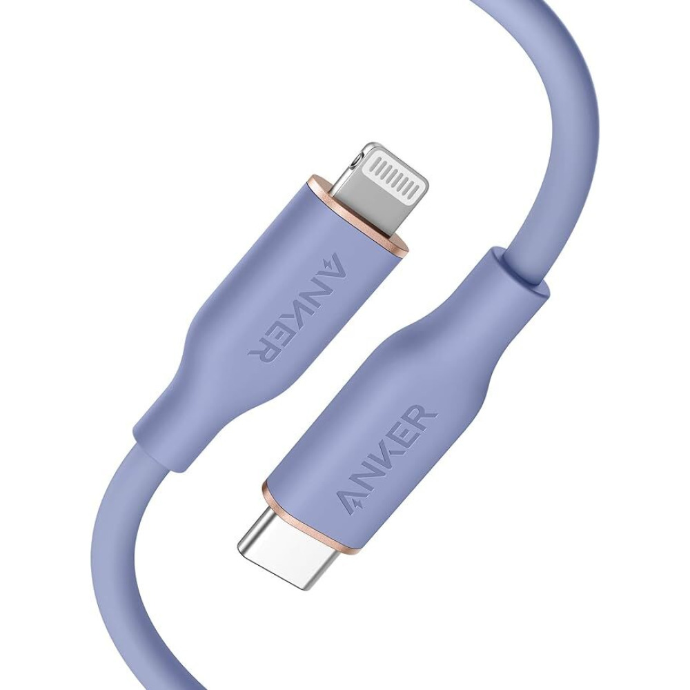 Anker, PowerLine III Flow USB-C to Lightning Cable, 0.9 m, Lavender grey - 1