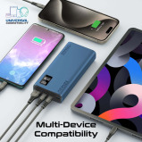 بنك طاقة ذكي مدمج من بروميت مزود بمنفذي USB-C Pd بقوة 20 وات ومنفذ Usb-A بقوة 22.5 وات - 5 miniature