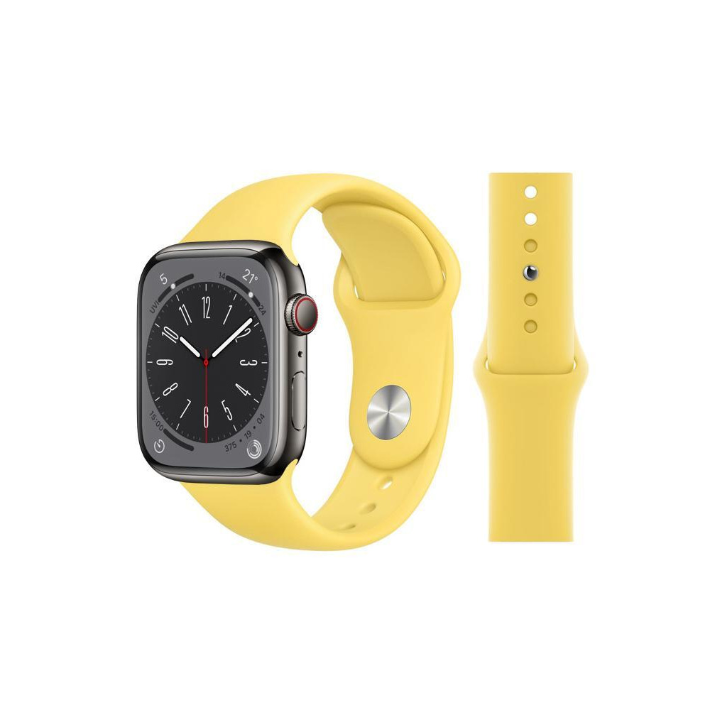 Perfii Solid Silicone Replacement Band for Apple Watch 49, 45, 44, 42 mm Series Ultra 8/7/6/5/4 SE - 2