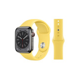 Perfii Solid Silicone Replacement Band for Apple Watch 49, 45, 44, 42 mm Series Ultra 8/7/6/5/4 SE - 2 miniature