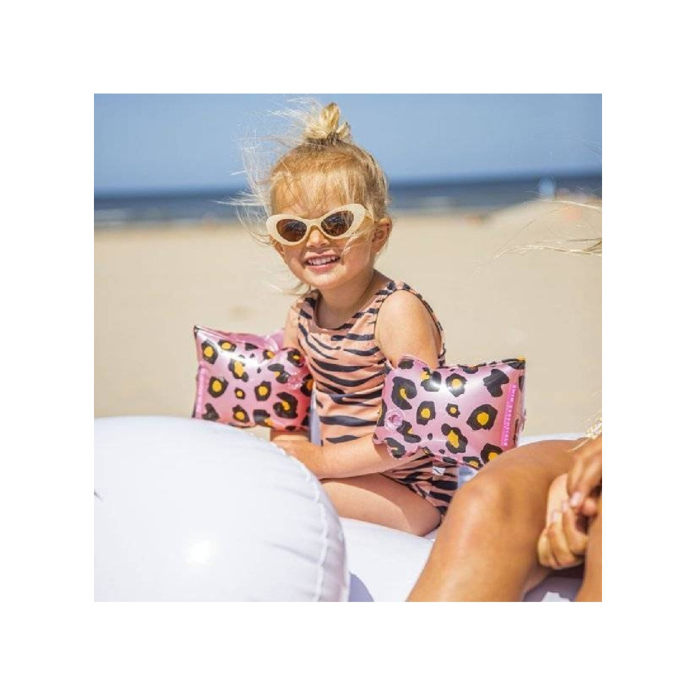 Swim Essentials, Swimming armbands, Rose-gold leopard, Inflatable, 2-6 years - 6