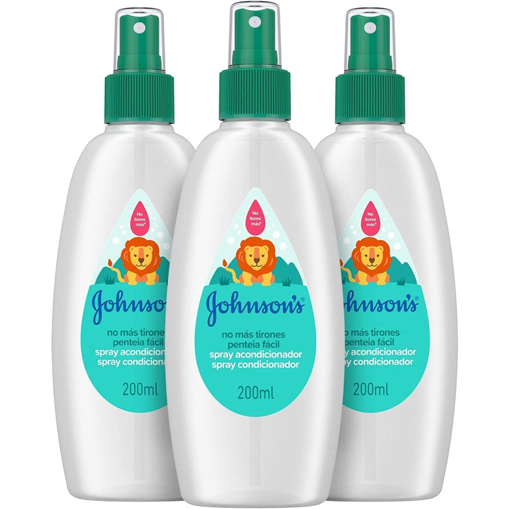 بلسم بخاخ جونسون بيبي نو لونج ستريت للأطفال، 3 عبوات × 200 مل - 1