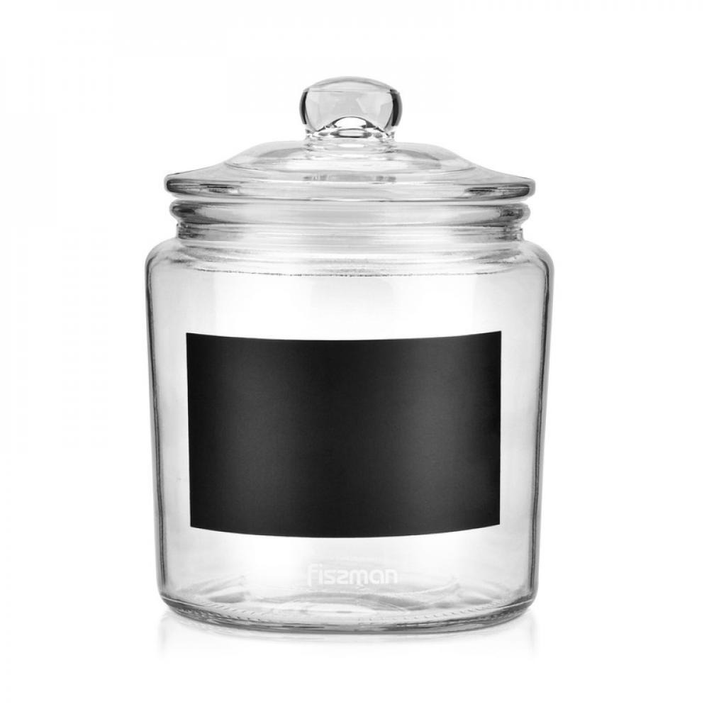 Fissman Glass Food Storage Jar Clear 11.5 x 16cm - 1