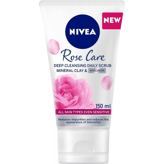 NIVEA / Scrub, Rose care, With organic rose water, 5 fl oz (150 ml)