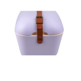 صندوق تبريد كلاسيكي من بولار بوكس مع حزام جلدي، أرجواني - ثلج معزول حراريًا صلب أصفر وأخضر للشاطئ، غطاء قابل للتحويل لحفلات النزهة، 12 لتر - 4 miniature