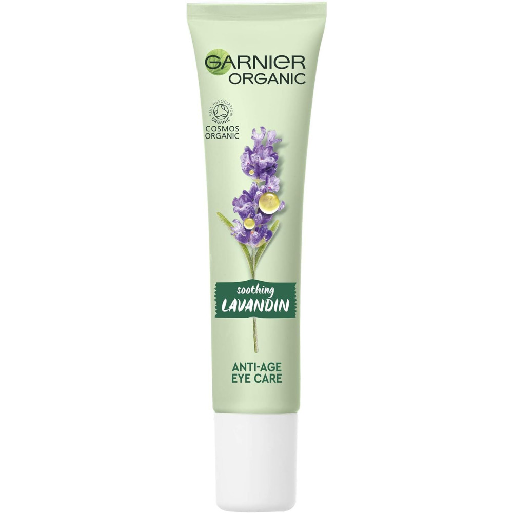 Garnier Organic Soothing Lavandin Anti Age Eye Cream, Enriched With Vitamin E and Organic Argan Oil for Smooth and Refreshed Eye Area 15 ml - 1
