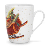 Fissman, Mug 360ml, Christmas, New Bone China - 5 miniature