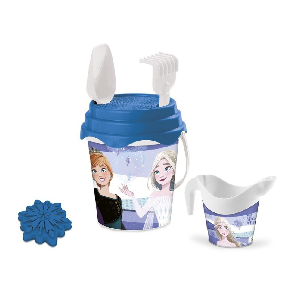 مجموعة دلو موندو فروزن، بيو، مع مجرفة ومشعل وغربال وقالب ورشاش، 17 سم - 1