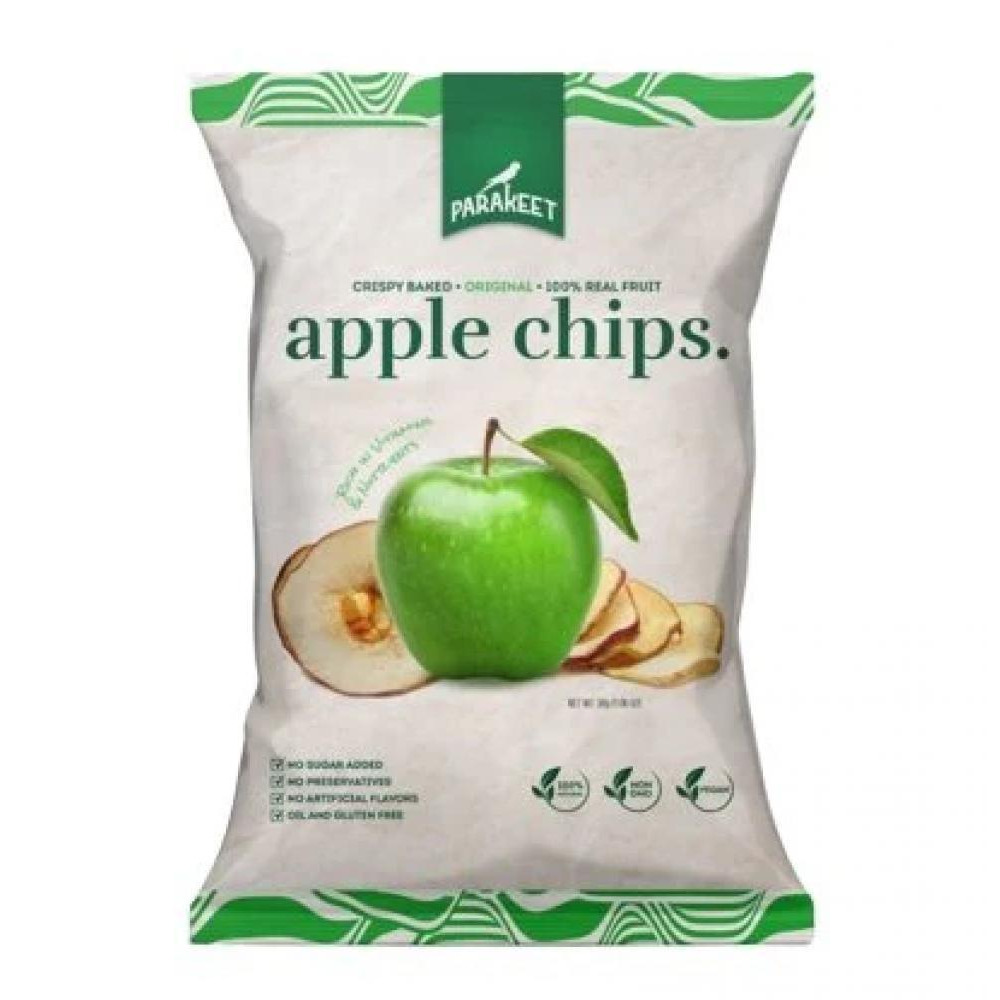 Чипсы Из Зеленого яблока Parakeet Без Глютена, Веганские И БЕЗ Сахара — оригинальные, 30 г - 1