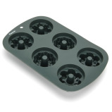 Fissman 6 Cups Cake Mould 25.5x17x3.5cm (Silicone) - 1 miniature